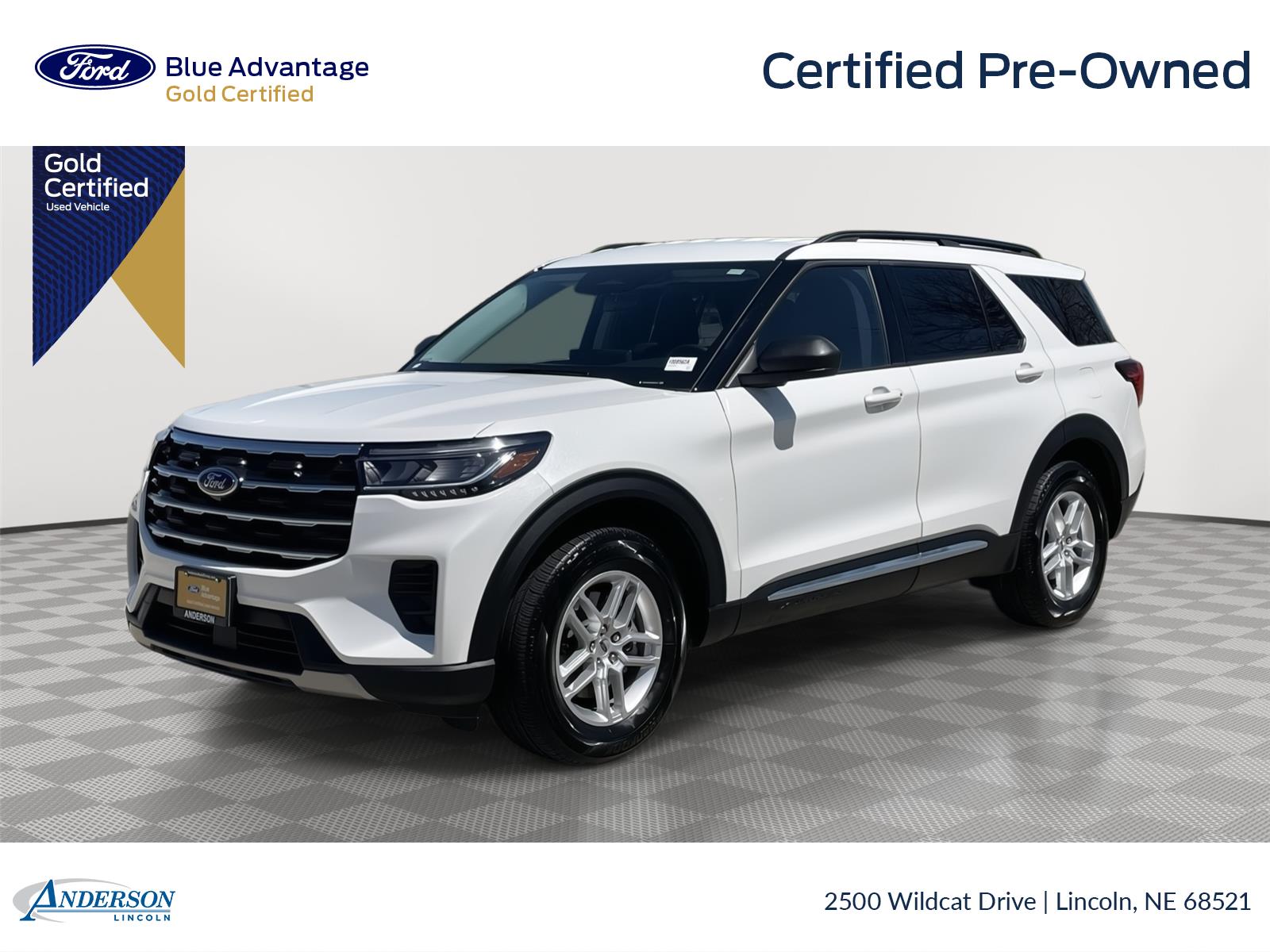 Star White Metallic Tri-Coat 2025 Ford Explorer Active AWD SUV / Crossover All-Wheel Drive Automatic