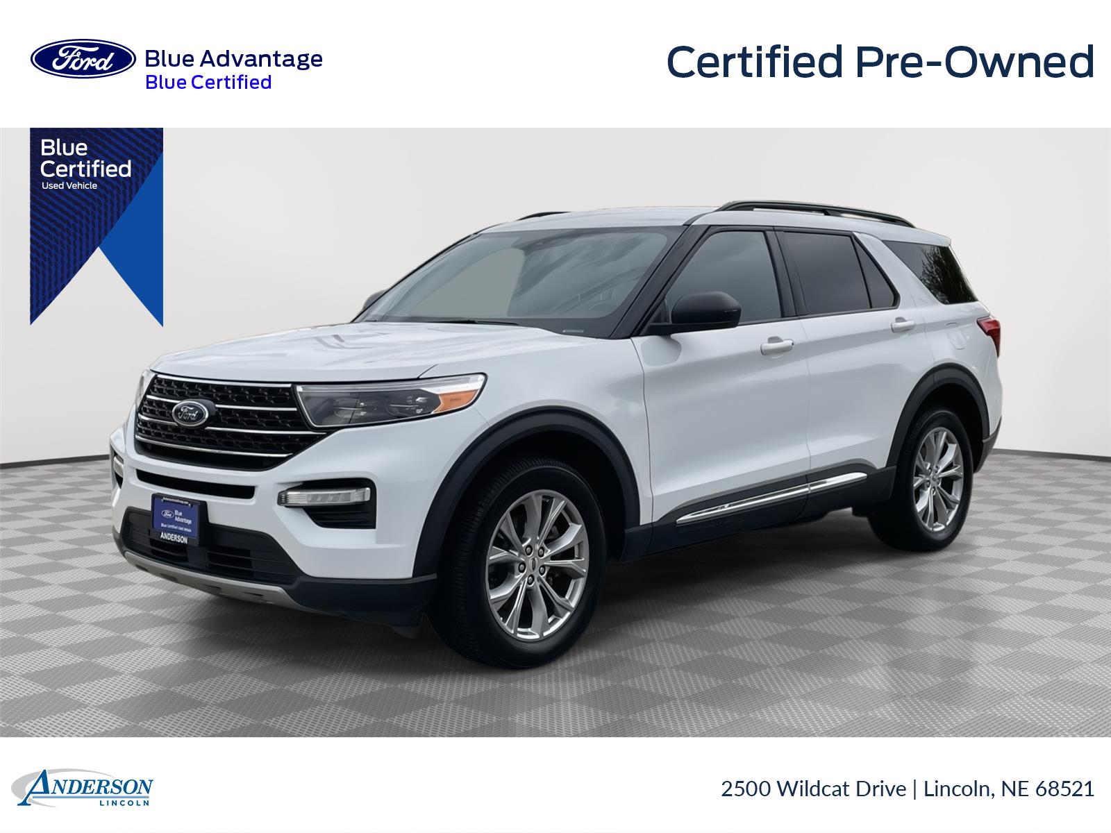 Oxford White 2020 Ford Explorer XLT AWD SUV / Crossover All-Wheel Drive