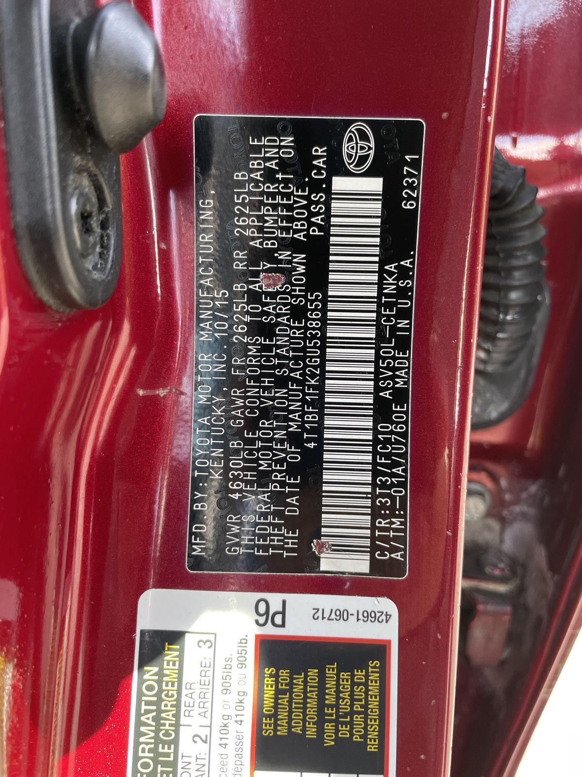 Used 2016 Toyota Camry for sale in Lincoln NE