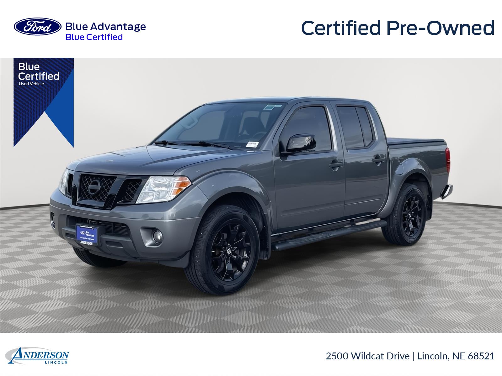 Gray (Gun Metallic) 2019 Nissan Frontier SV V6 Crew Cab 4WD Pickup Truck Four-Wheel Drive Automatic