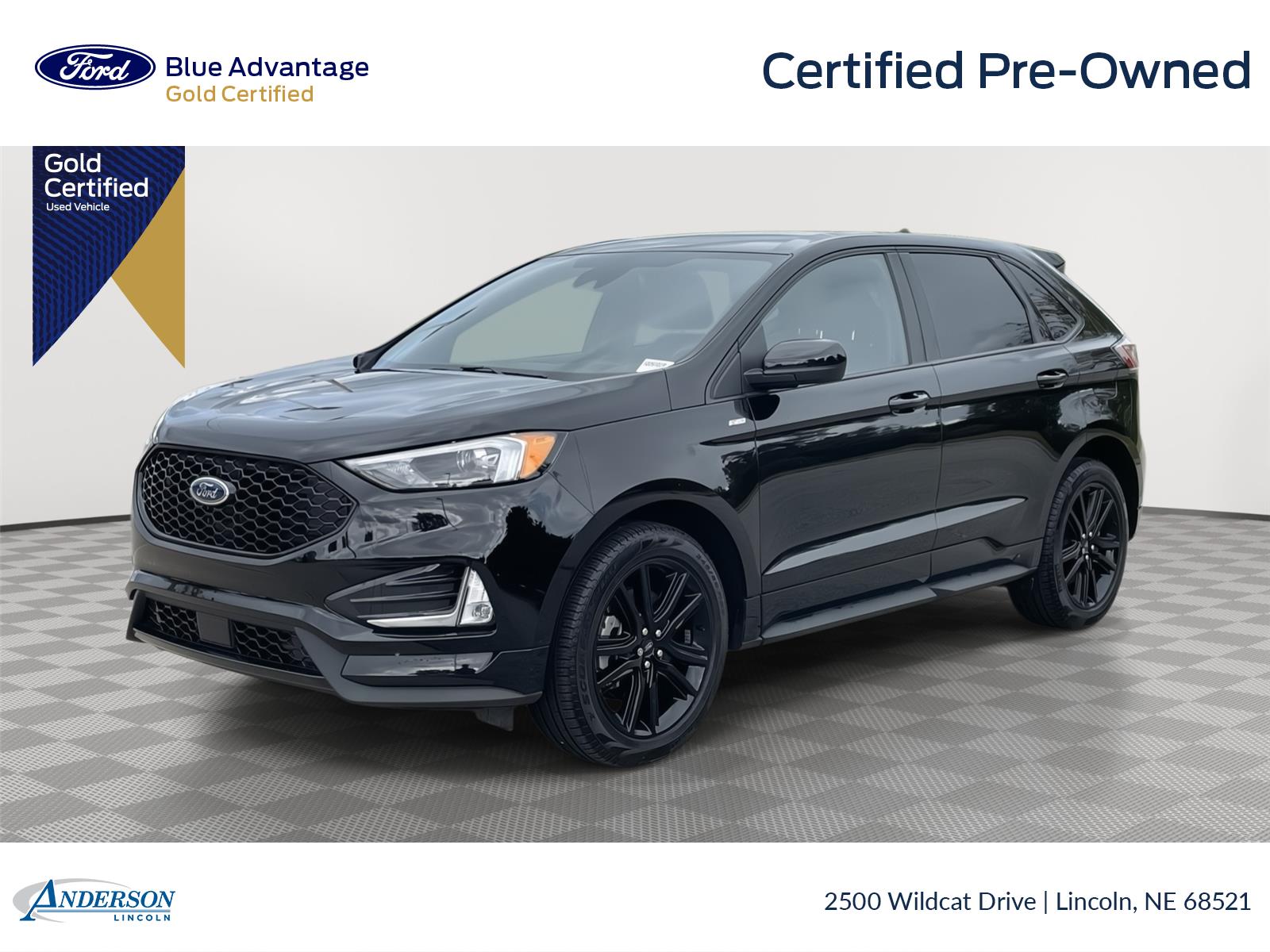 Agate Black 2023 Ford Edge ST Line AWD SUV / Crossover All-Wheel Drive 8-Speed Automatic