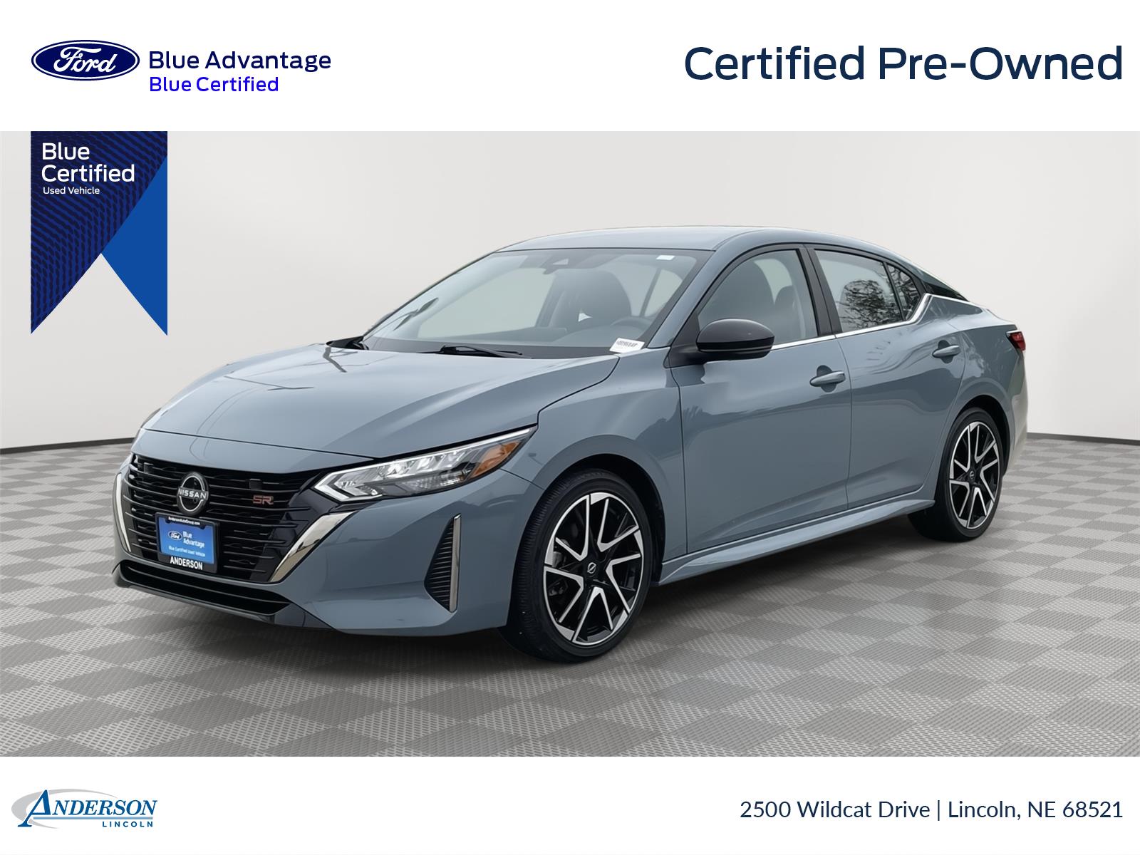 Atlantic Gray Metallic 2024 Nissan Sentra Sedan Front-Wheel Drive Continuously Variable Transmission