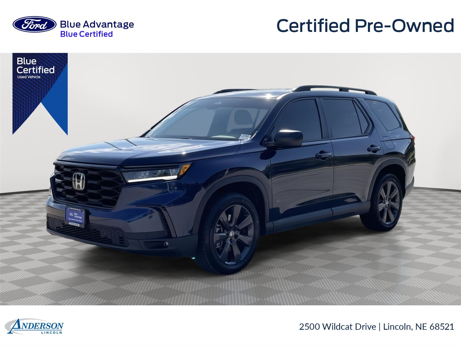 Black (Obsidian Blue Pearl) 2025 Honda Pilot SUV / Crossover All-Wheel Drive Automatic