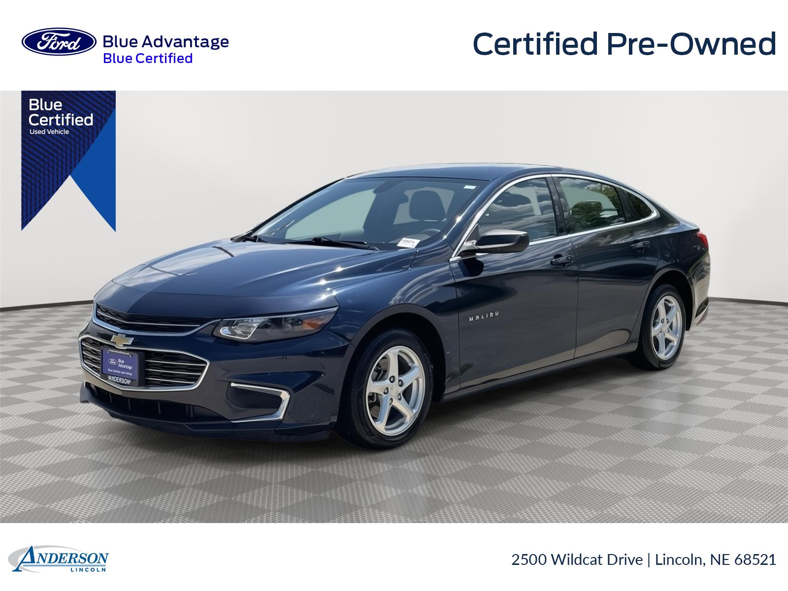 Blue Velvet Metallic 2018 Chevrolet Malibu LS Fleet FWD Sedan Front-Wheel Drive 6-Speed Automatic