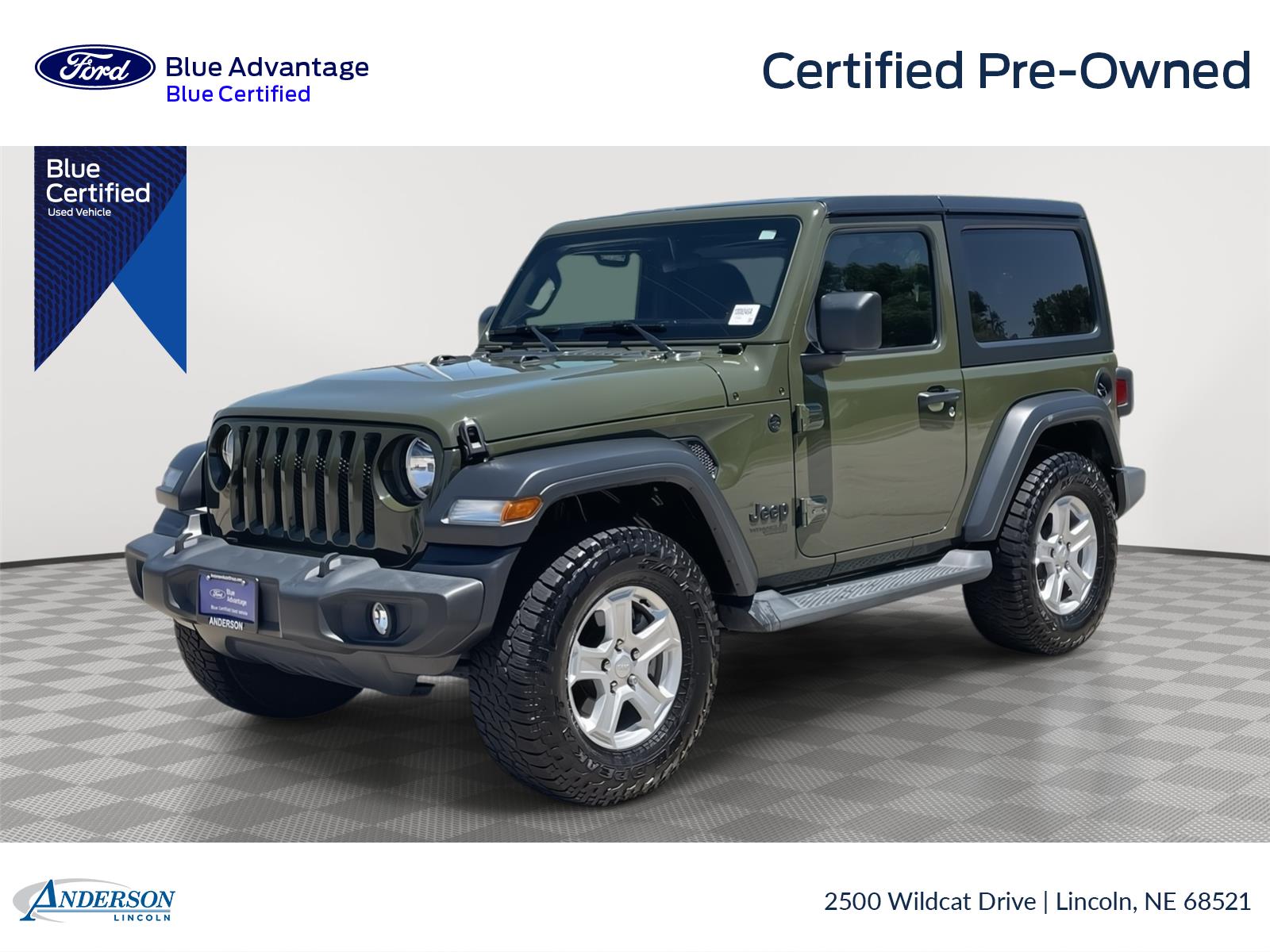 Sarge Green Clearcoat 2021 Jeep Wrangler SUV / Crossover Four-Wheel Drive 8-Speed Automatic