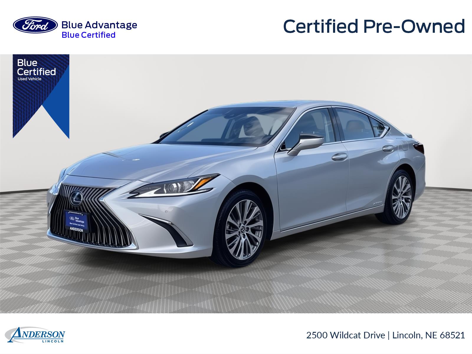 Silver Lining Metallic 2021 Lexus ES Hybrid Sedan Front-Wheel Drive Continuously Variable Transmission