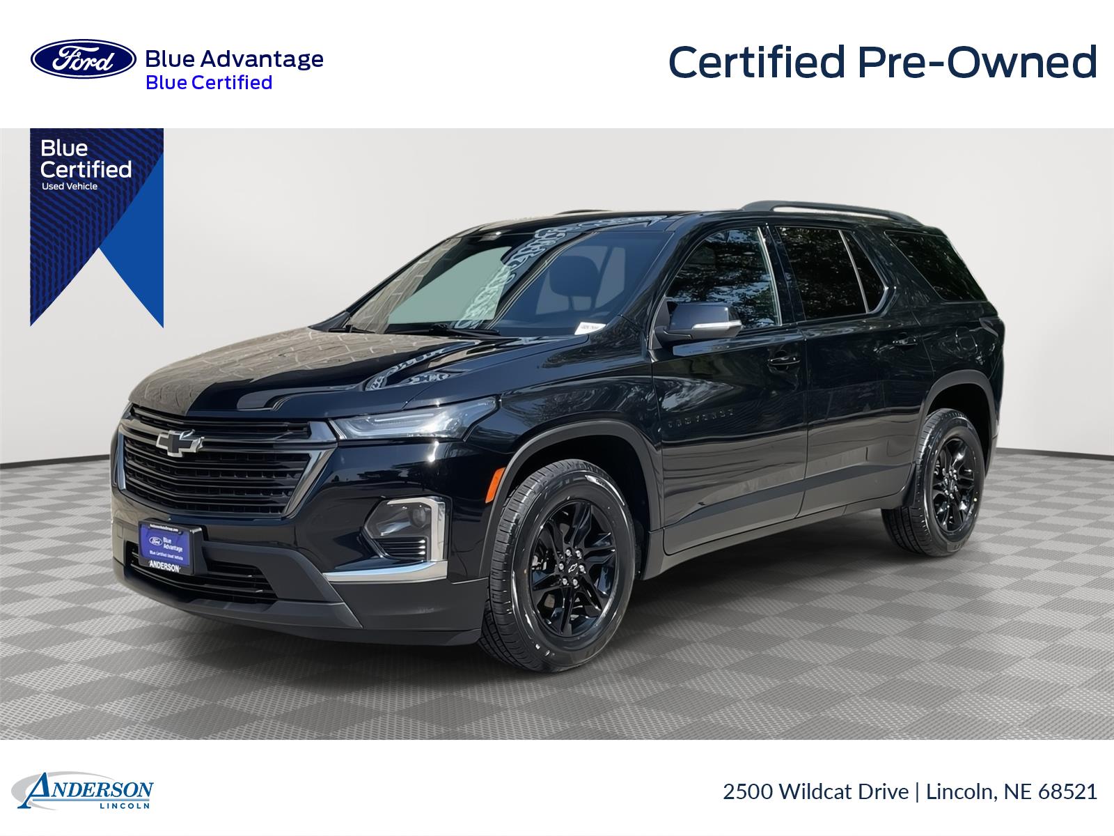 Mosaic Black Metallic 2023 Chevrolet Traverse SUV / Crossover Four-Wheel Drive 9-Speed Automatic