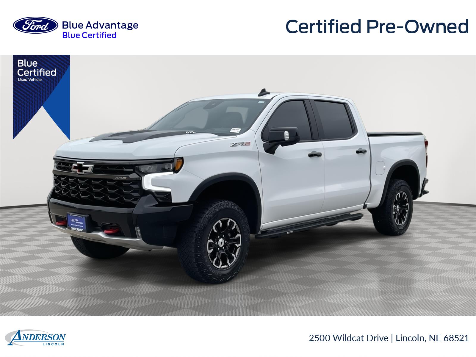 Summit White 2023 Chevrolet Silverado 1500 Pickup Truck Four-Wheel Drive Automatic