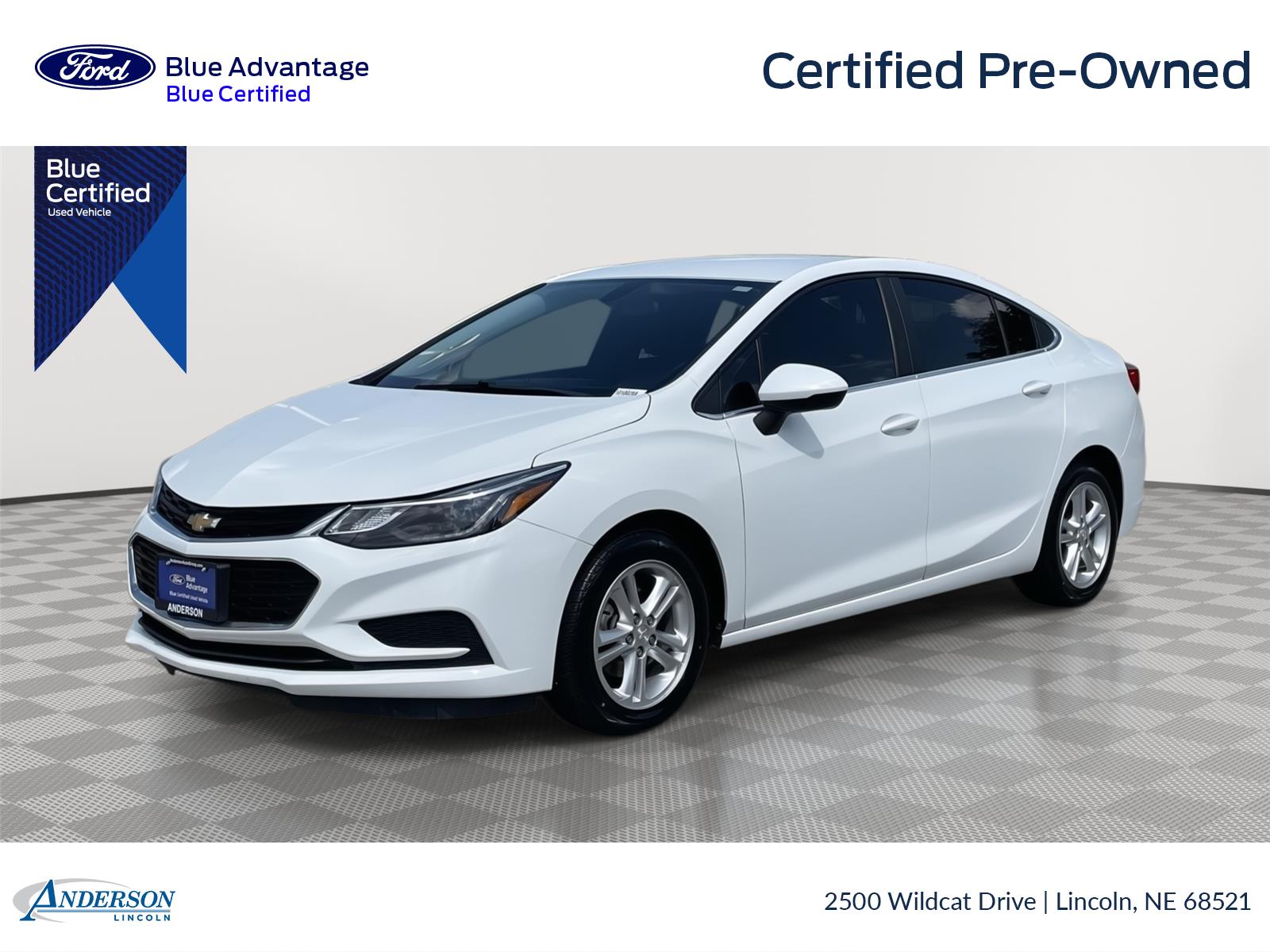 Summit White 2017 Chevrolet Cruze Sedan Front-Wheel Drive 6-Speed Automatic