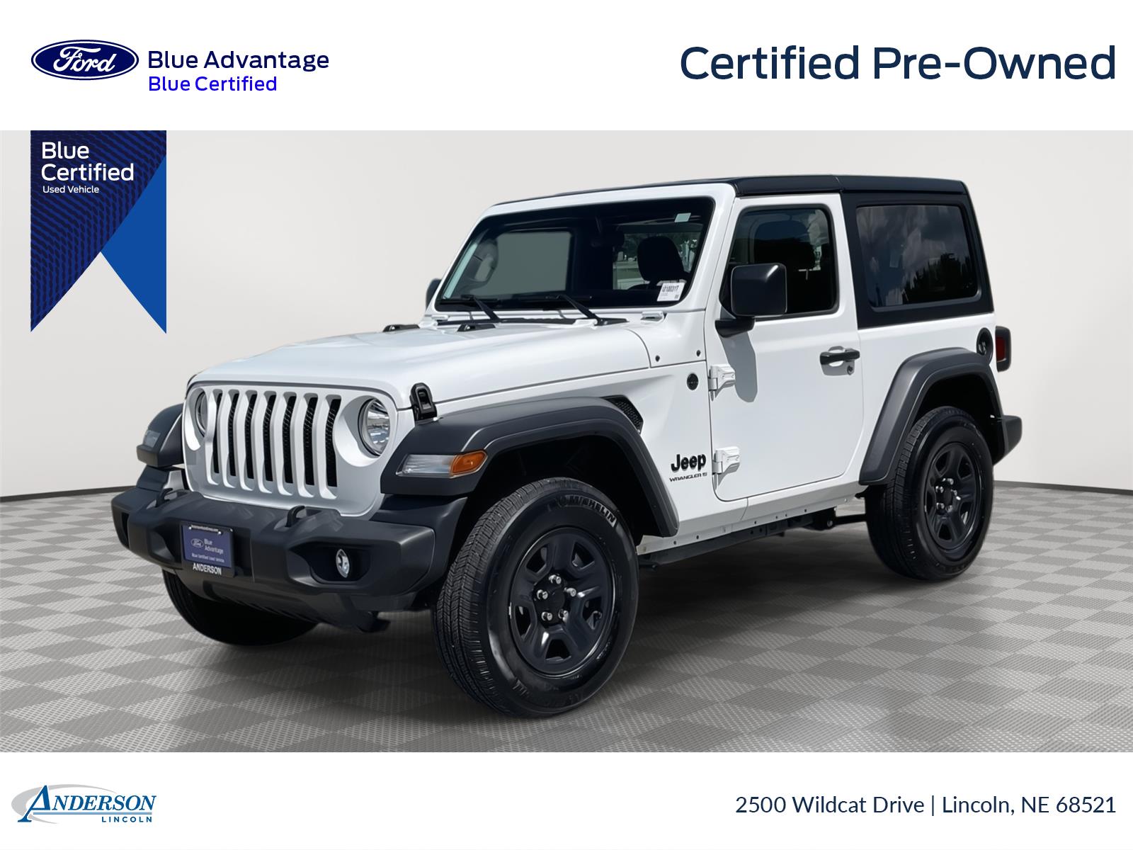 Bright White Clearcoat 2023 Jeep Wrangler SUV / Crossover Four-Wheel Drive 8-Speed Automatic