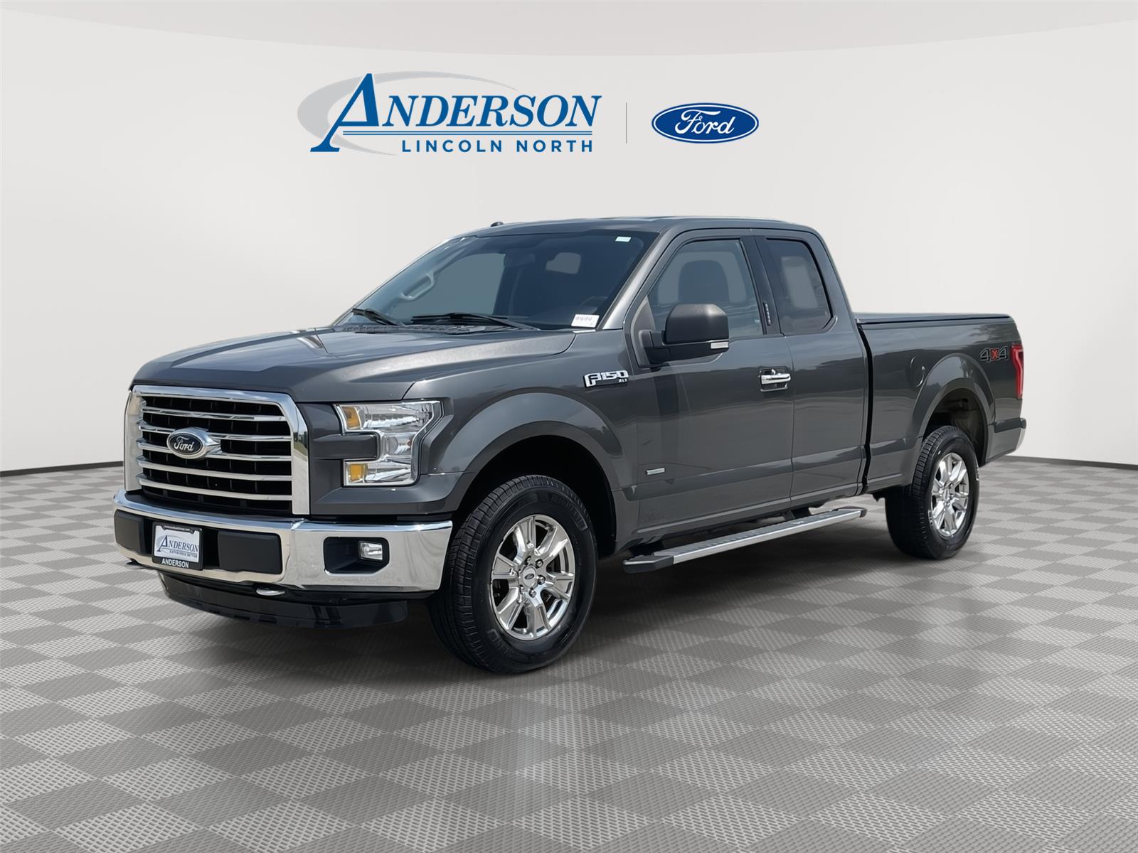 Gray (Magnetic Metallic) 2015 Ford F-150 Pickup Truck Four-Wheel Drive 6-Speed Automatic