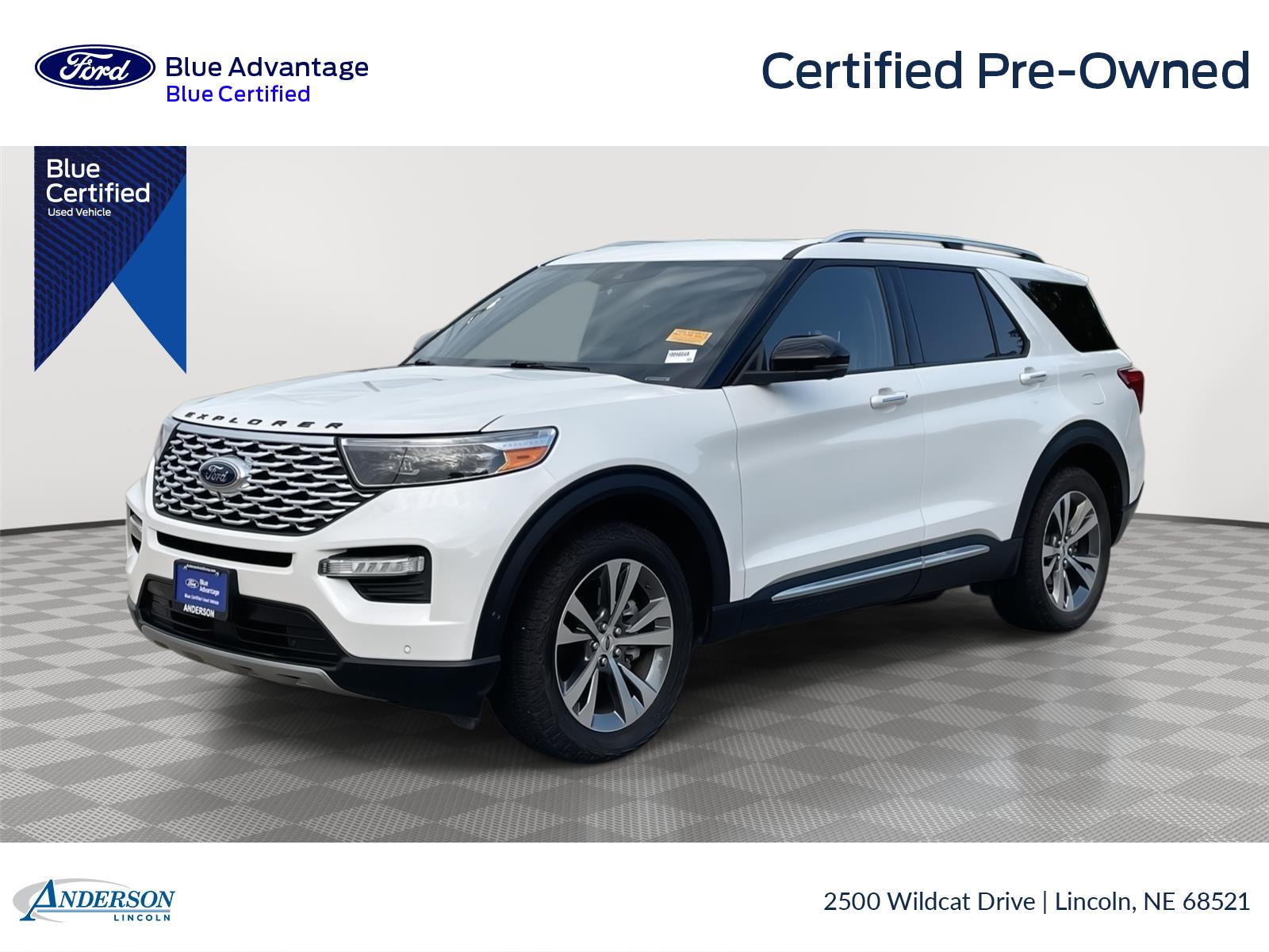 Star White Metallic Tri-Coat 2020 Ford Explorer SUV / Crossover All-Wheel Drive Automatic