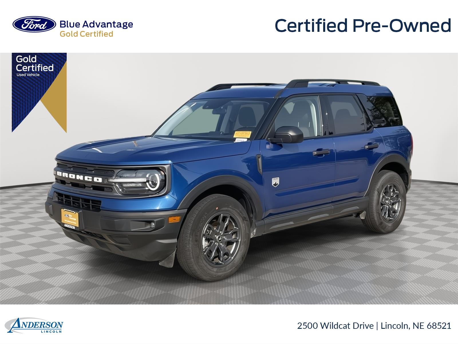 Atlas Blue 2023 Ford Bronco Sport SUV / Crossover All-Wheel Drive 8-Speed Automatic