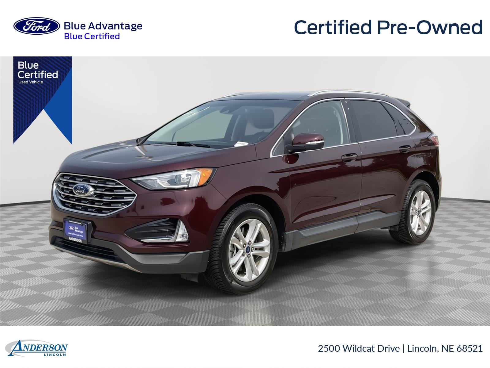Red (Burgundy Velvet Metallic Tinted Clearcoat) 2019 Ford Edge SUV / Crossover All-Wheel Drive 8-Speed Automatic