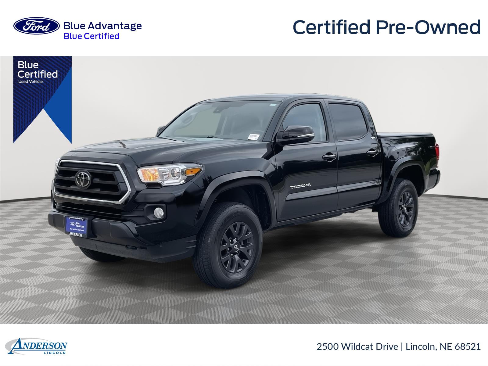 Black 2023 Toyota Tacoma Pickup Truck Four-Wheel Drive 6-Speed Automatic