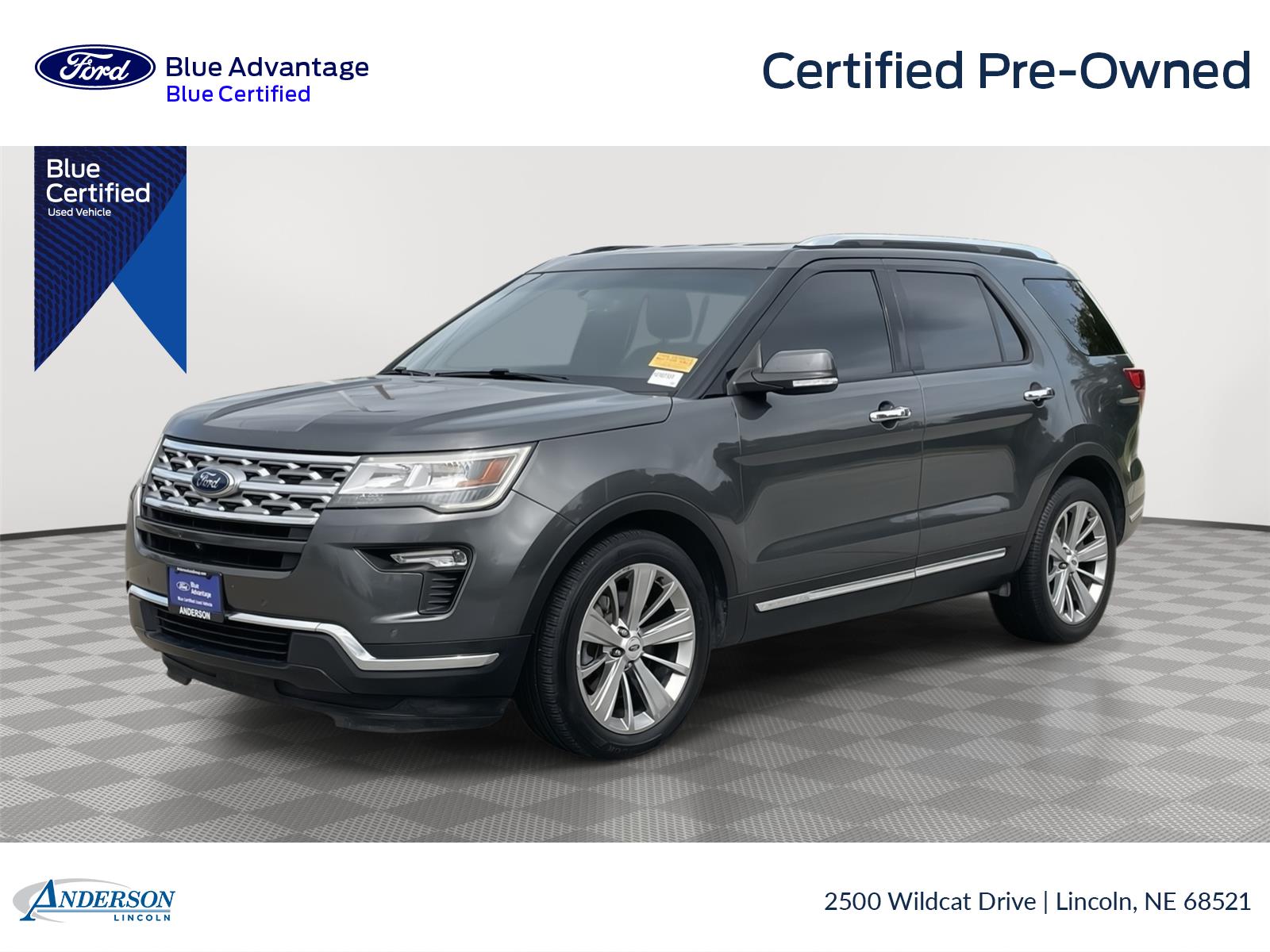 Gray (Magnetic) 2018 Ford Explorer SUV / Crossover Front-Wheel Drive 6-Speed Automatic