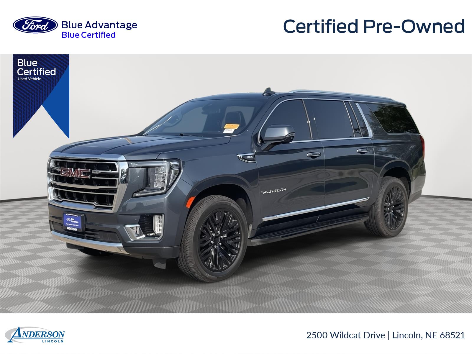 Gray (Dark Sky Metallic) 2021 GMC Yukon XL SUV / Crossover Four-Wheel Drive Automatic
