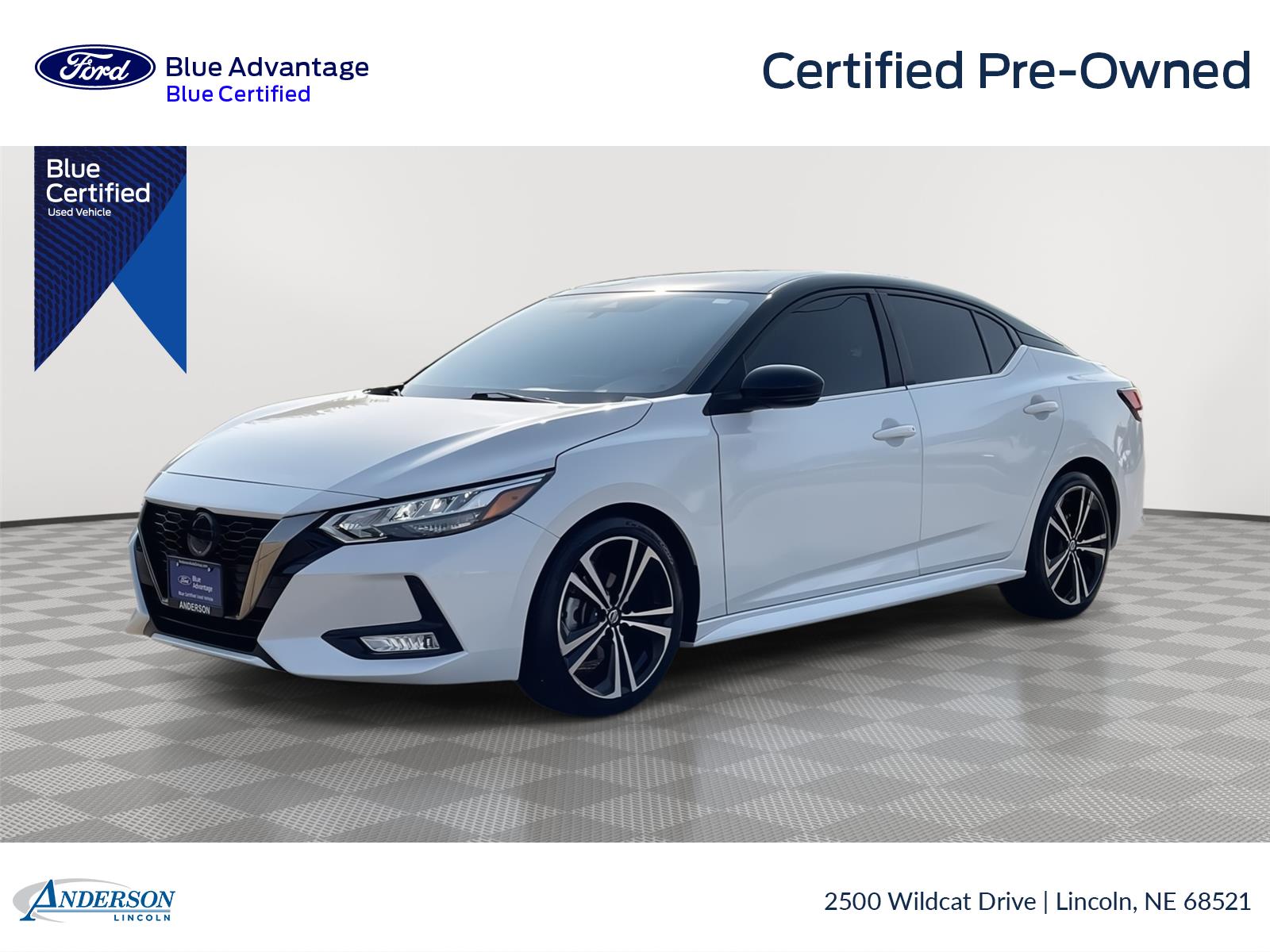 Aspen White/Super Black 2020 Nissan Sentra Sedan Front-Wheel Drive Continuously Variable Transmission