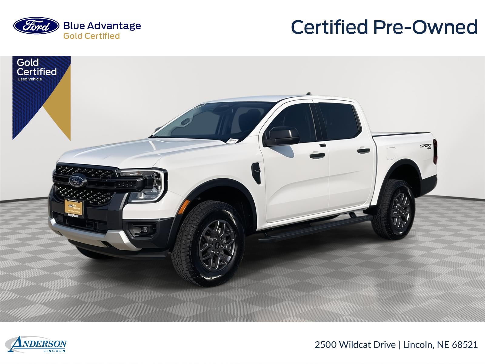 Oxford White 2026 Ford Ranger Pickup Truck Four-Wheel Drive Automatic
