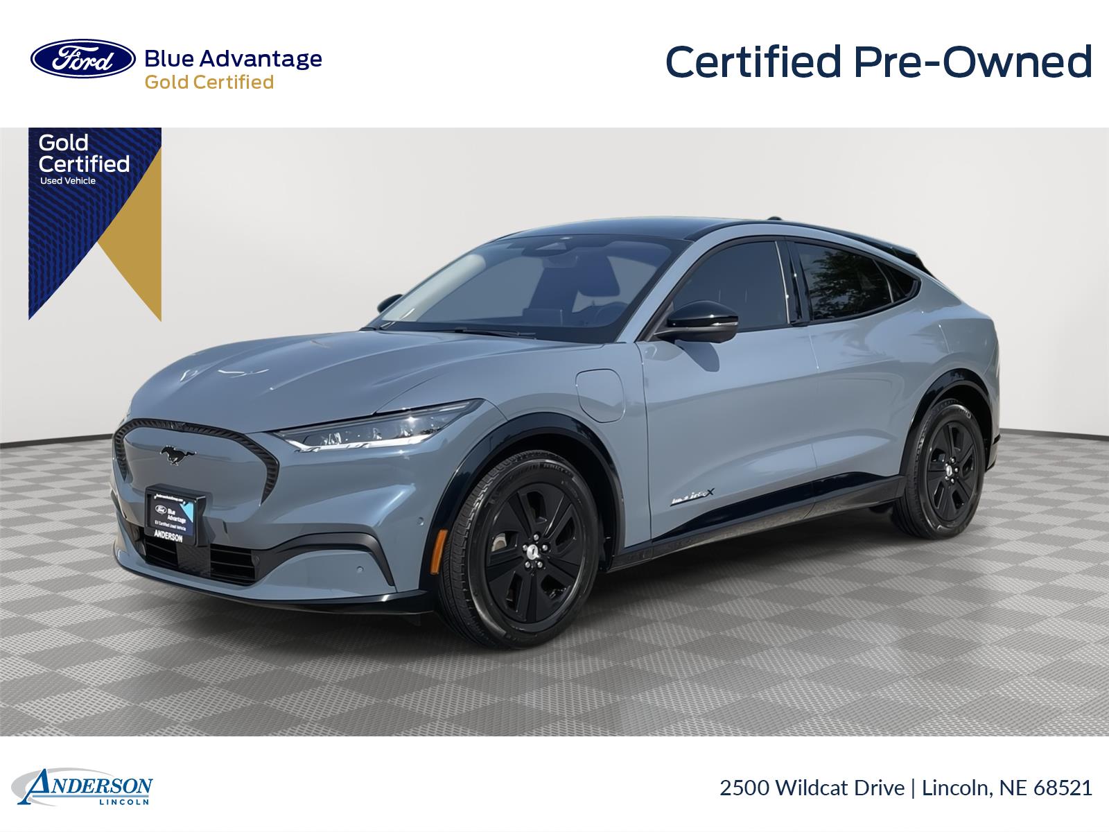 Vapor Blue 2023 Ford Mustang Mach-E SUV / Crossover All-Wheel Drive 1-Speed Dual Clutch
