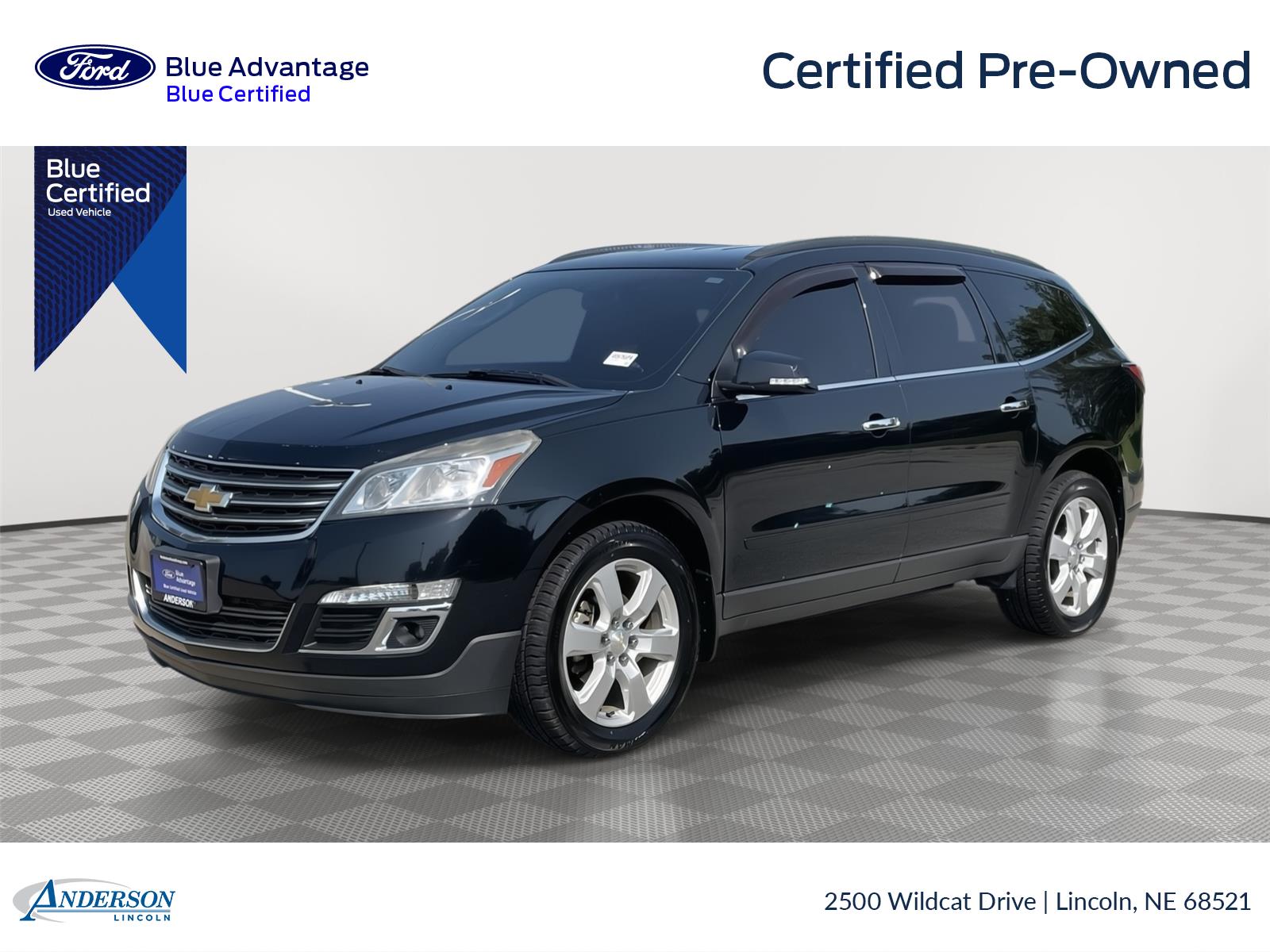 Mosaic Black Metallic 2017 Chevrolet Traverse SUV / Crossover All-Wheel Drive 6-Speed Automatic