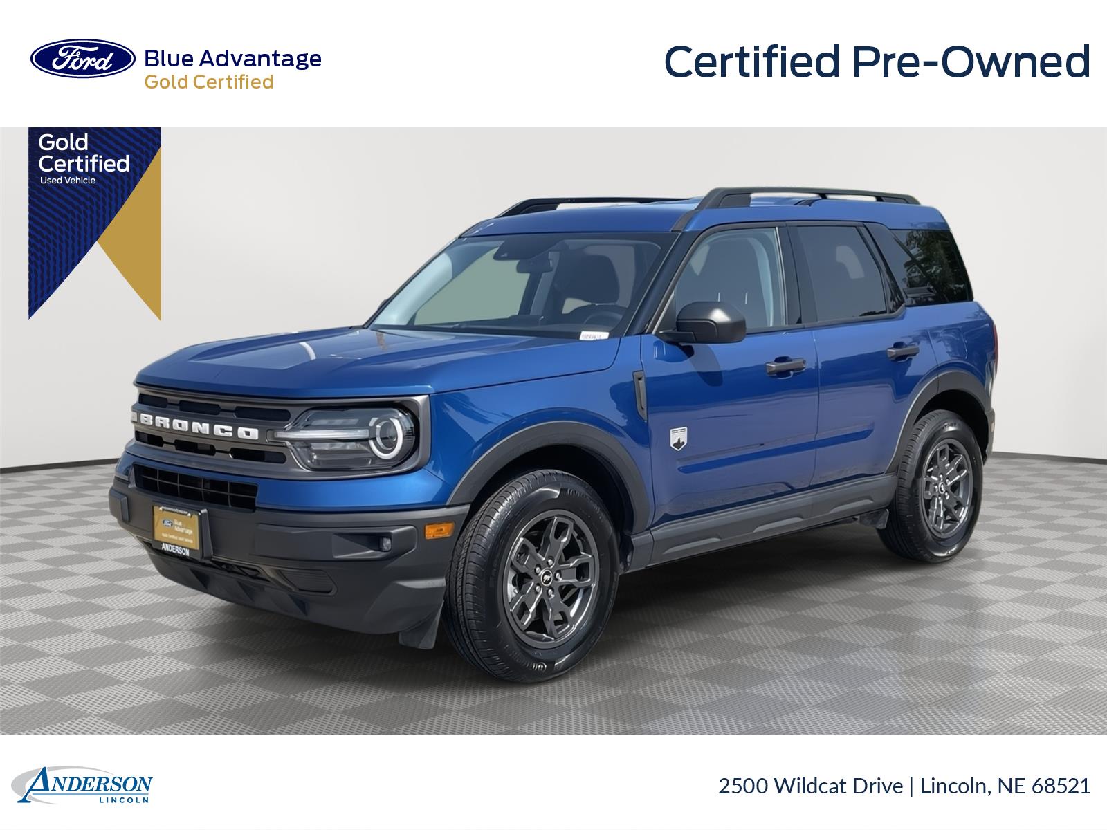Atlas Blue 2023 Ford Bronco Sport SUV / Crossover All-Wheel Drive 8-Speed Automatic