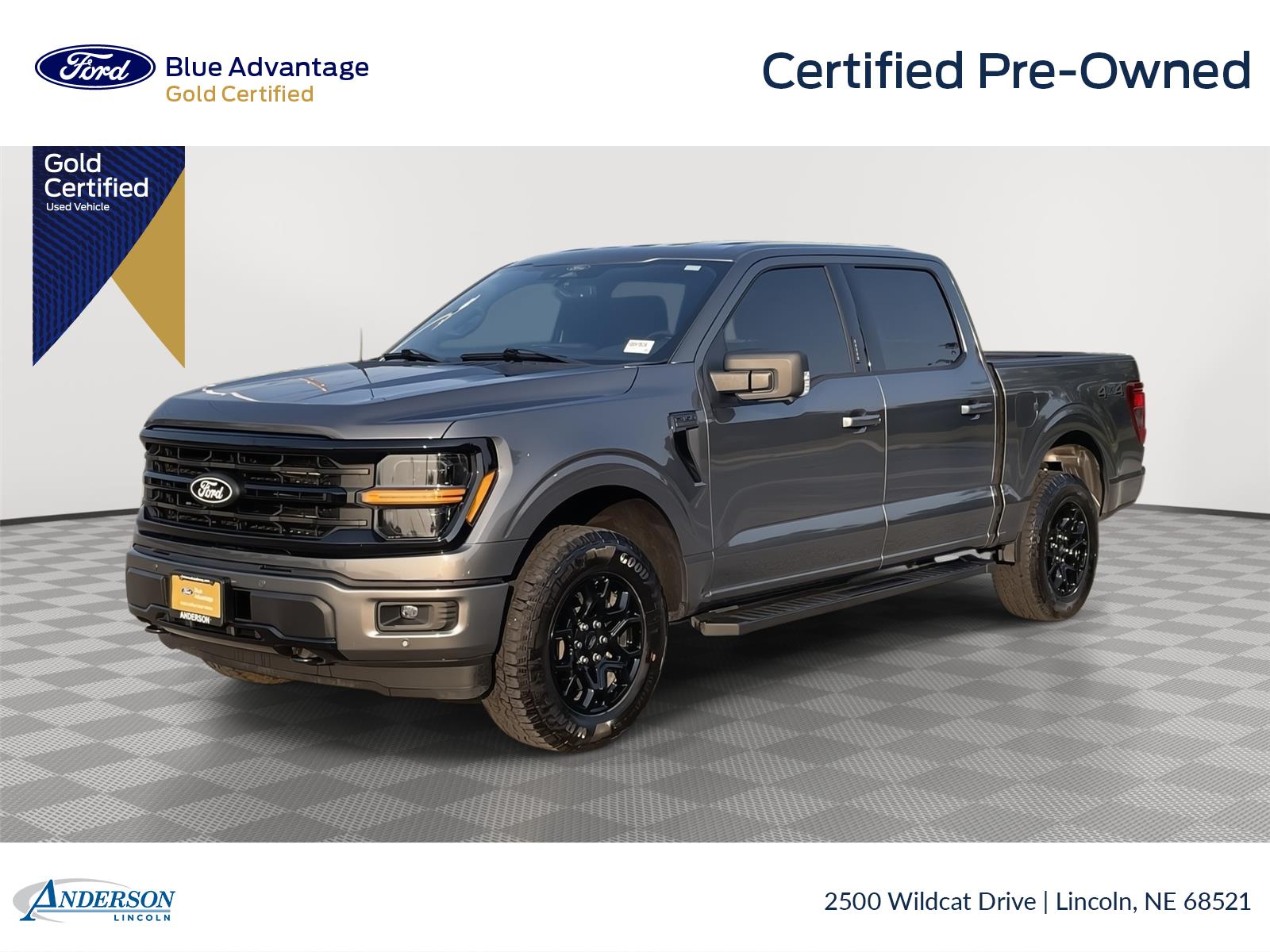 Carbonized Gray 2024 Ford F-150 Pickup Truck Four-Wheel Drive Automatic