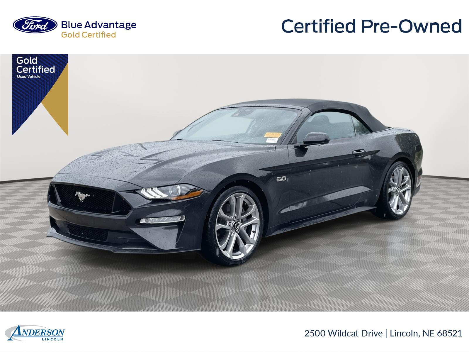 Dark Matter Gray 2023 Ford Mustang Convertible Rear-Wheel Drive Automatic