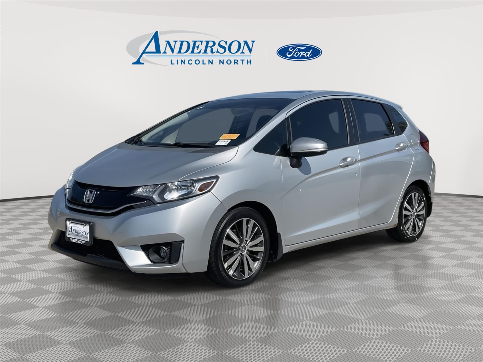 Alabaster Silver Metallic 2015 Honda Fit Hatchback Front-Wheel Drive Continuously Variable Transmission