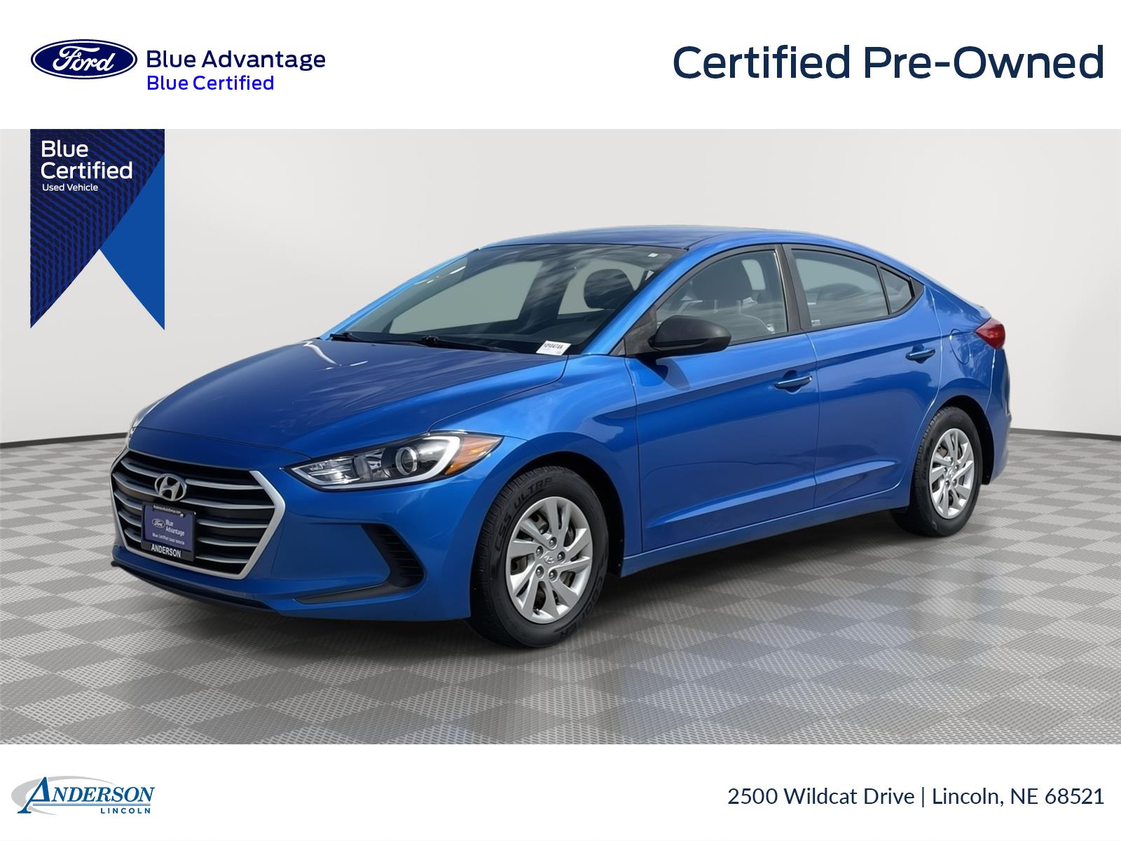 Electric Blue Metallic 2018 Hyundai Elantra Sedan Front-Wheel Drive Automatic