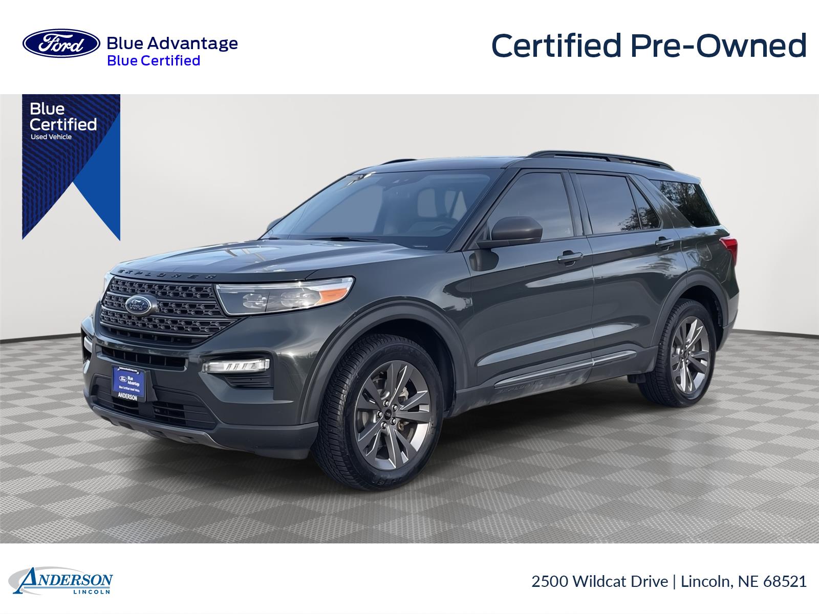 Forged Green 2021 Ford Explorer SUV / Crossover All-Wheel Drive Automatic