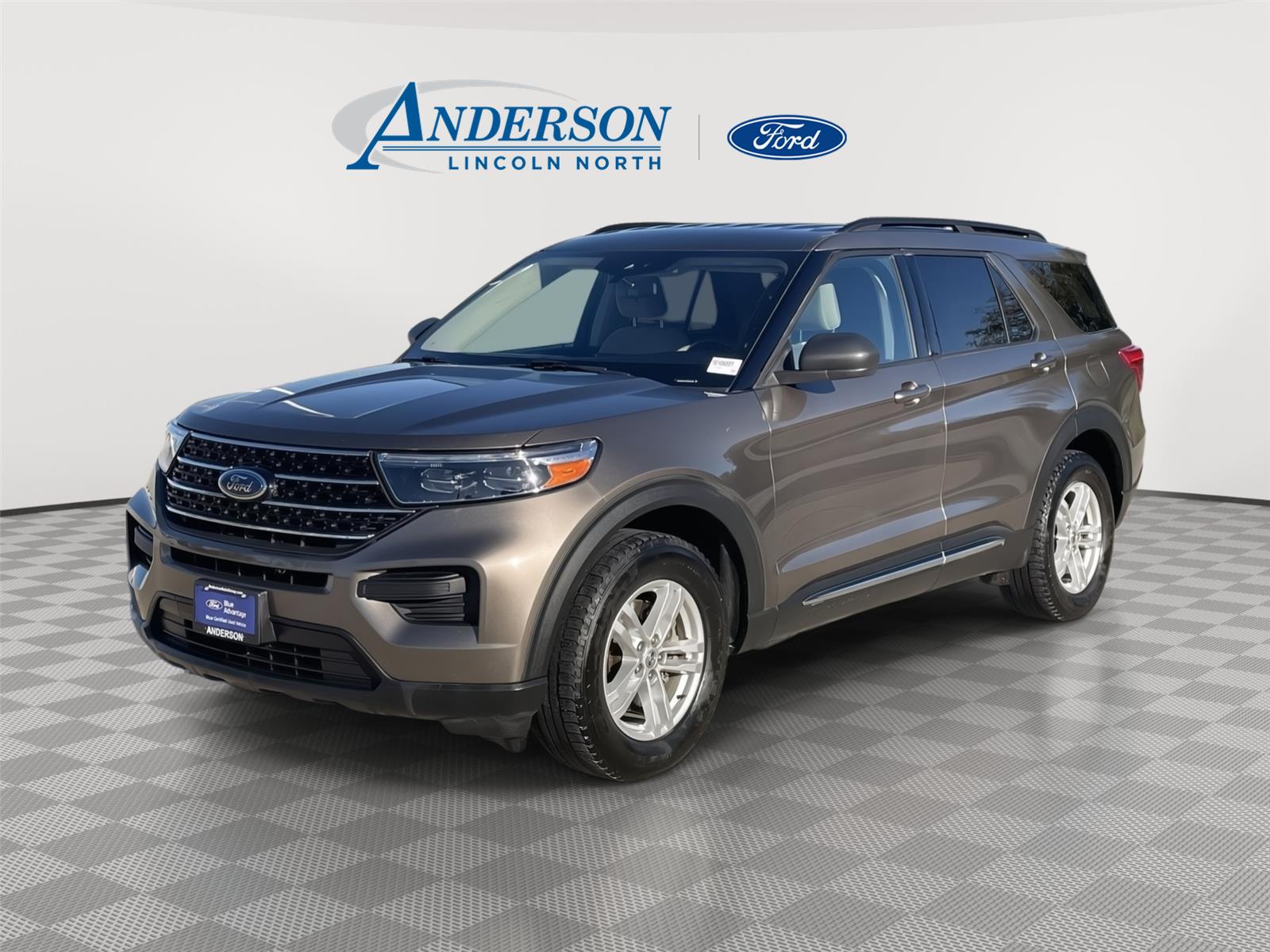 Stone Gray 2021 Ford Explorer SUV / Crossover All-Wheel Drive Automatic