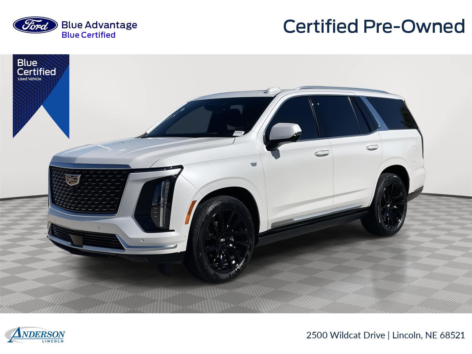Crystal White Tricoat 2025 Cadillac Escalade SUV / Crossover Four-Wheel Drive Automatic