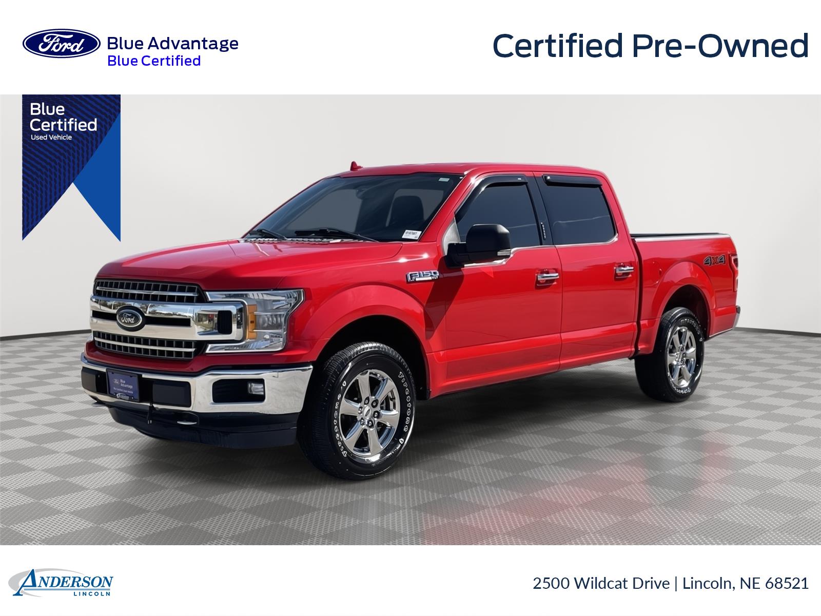 Race Red 2018 Ford F-150 Pickup Truck Four-Wheel Drive Automatic
