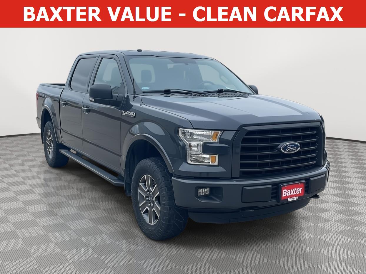 Lithium Gray 2016 Ford F-150 XLT SuperCrew 4WD Pickup Truck Four-Wheel Drive 6-Speed Automatic
