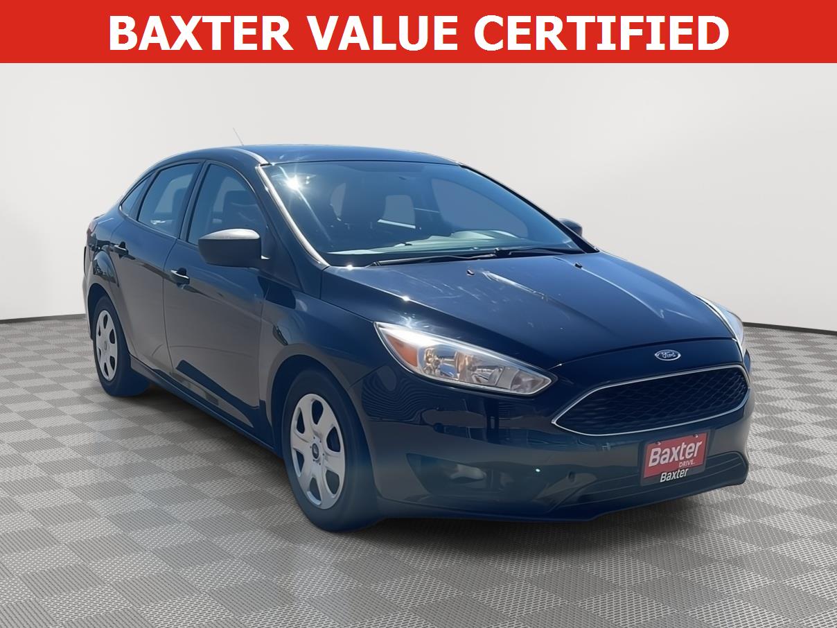 Shadow Black 2017 Ford Focus S Sedan Front-Wheel Drive 6-Speed Automatic