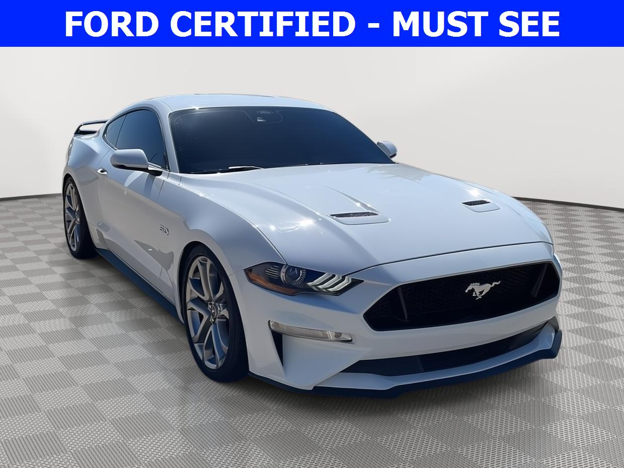Oxford White 2022 Ford Mustang Coupe Rear-Wheel Drive Automatic