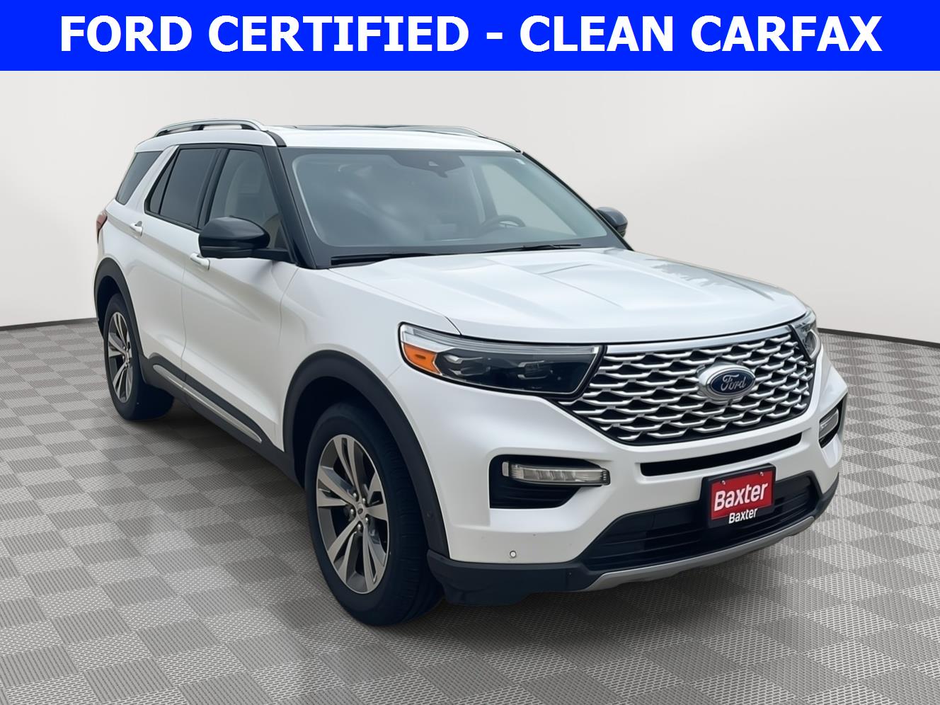 Star White Metallic Tri-Coat 2020 Ford Explorer SUV / Crossover All-Wheel Drive Automatic