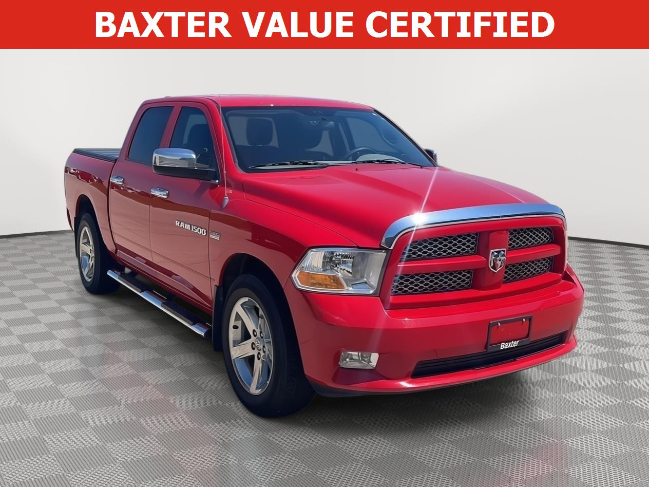 Flame Red 2012 RAM 1500 Express Crew Cab 4WD Pickup Truck Four-Wheel Drive 6-Speed Automatic