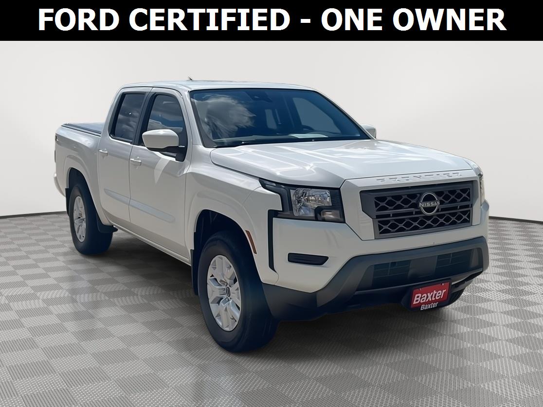 Glacier White 2022 Nissan Frontier Pickup Truck Four-Wheel Drive Automatic