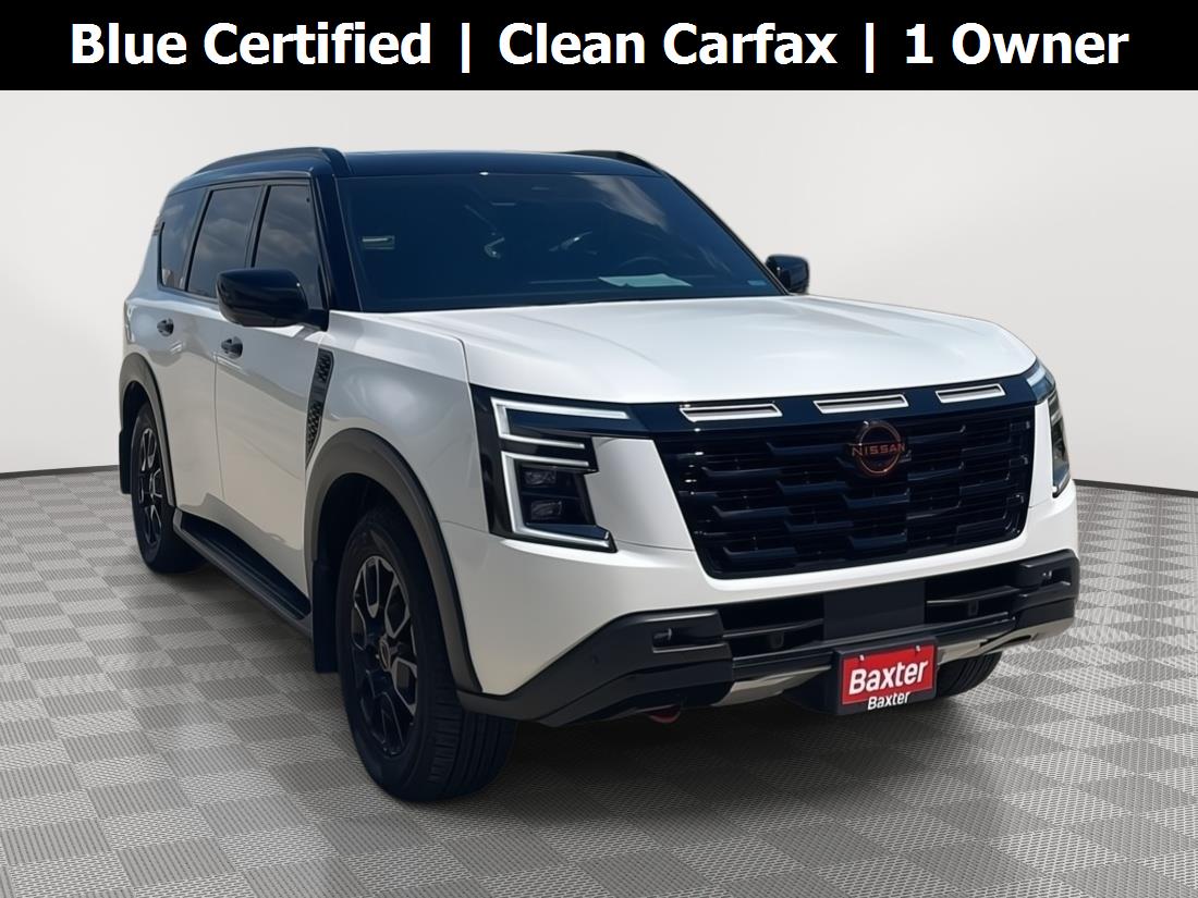 Aspen White Tricoat/Super Black 2026 Nissan Armada SUV / Crossover Four-Wheel Drive Automatic