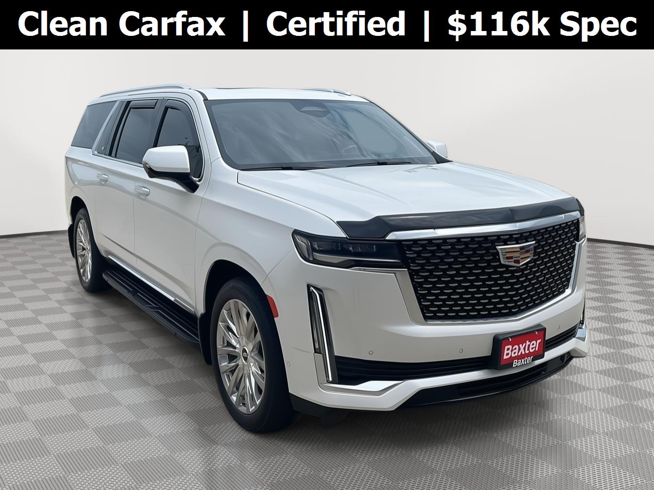 Crystal White Tricoat 2024 Cadillac Escalade ESV SUV / Crossover Four-Wheel Drive Automatic