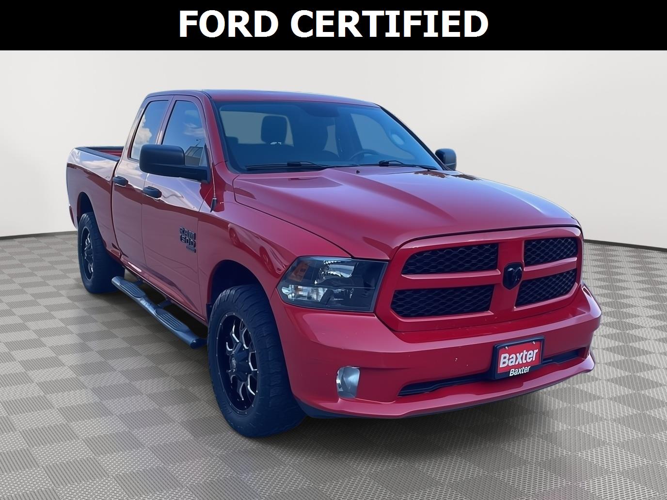 Flame Red Clearcoat 2019 RAM 1500 Pickup Truck Four-Wheel Drive 8-Speed Automatic
