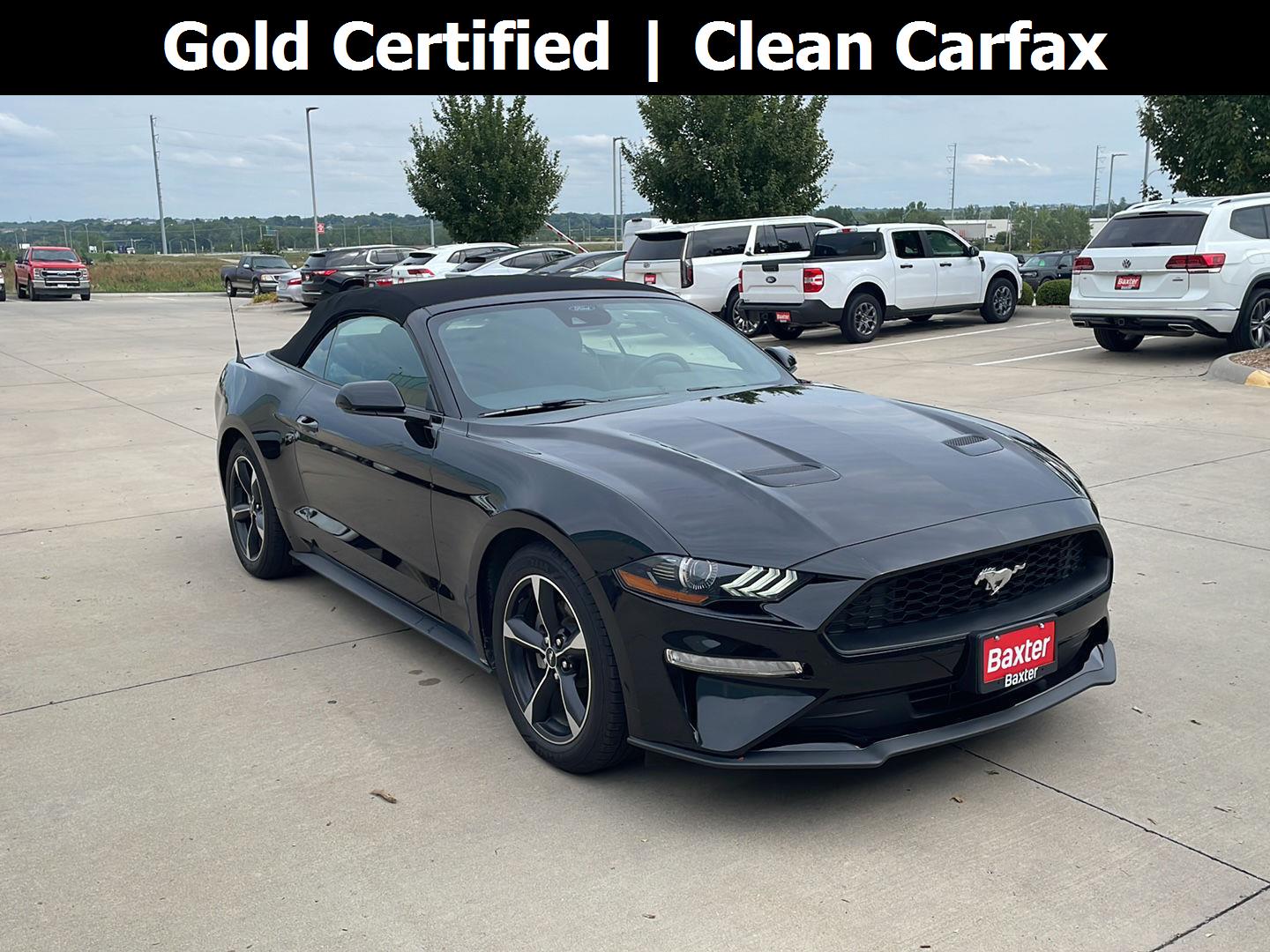 Shadow Black 2023 Ford Mustang Convertible Rear-Wheel Drive Automatic