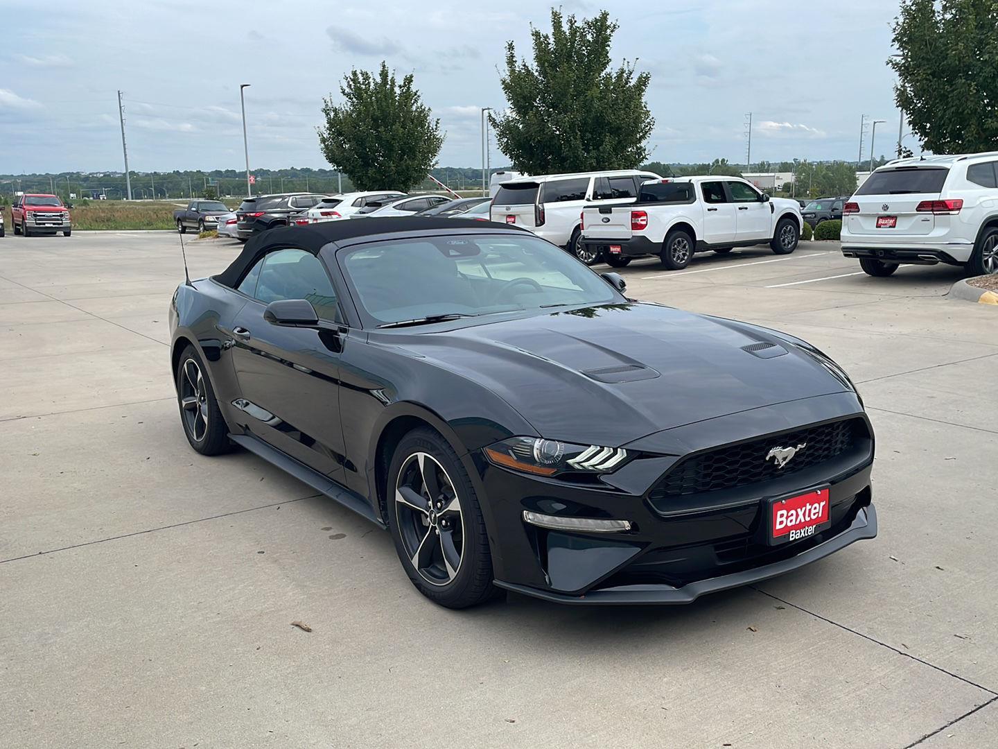 Shadow Black 2023 Ford Mustang Convertible Rear-Wheel Drive Automatic