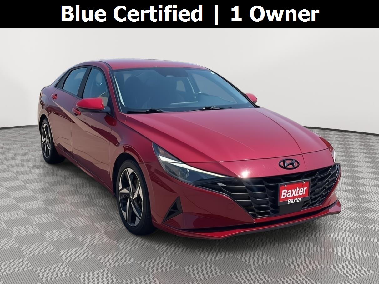 Scarlet Red Pearl 2023 Hyundai Elantra Sedan Front-Wheel Drive Continuously Variable Transmission