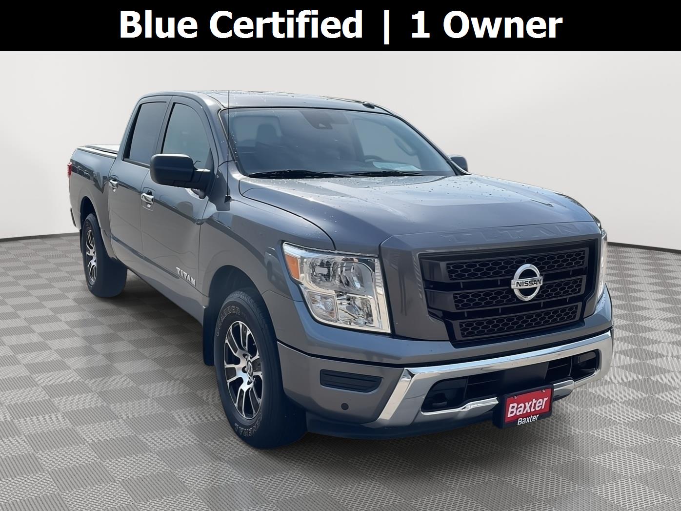 Gray (Gun Metallic) 2021 Nissan Titan Pickup Truck Four-Wheel Drive Automatic