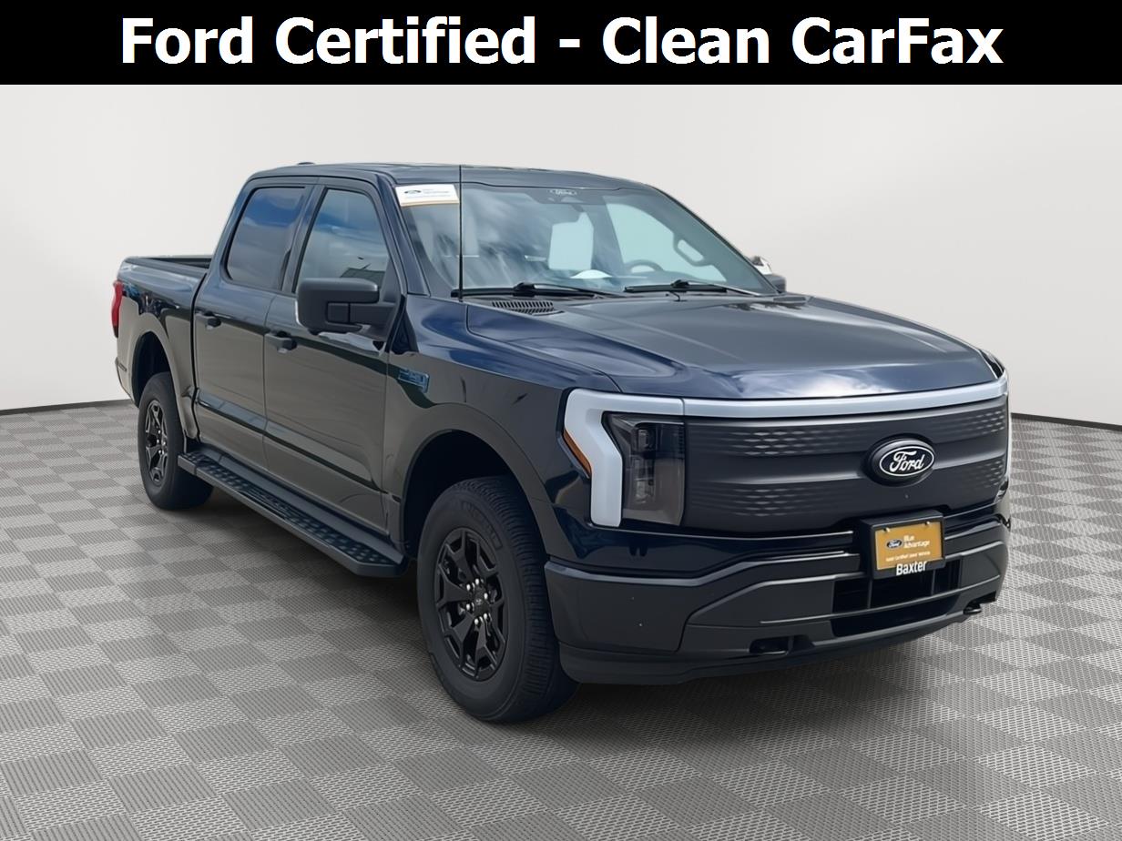Antimatter Blue 2025 Ford F-150 Lightning Pickup Truck All-Wheel Drive 1-Speed Dual Clutch