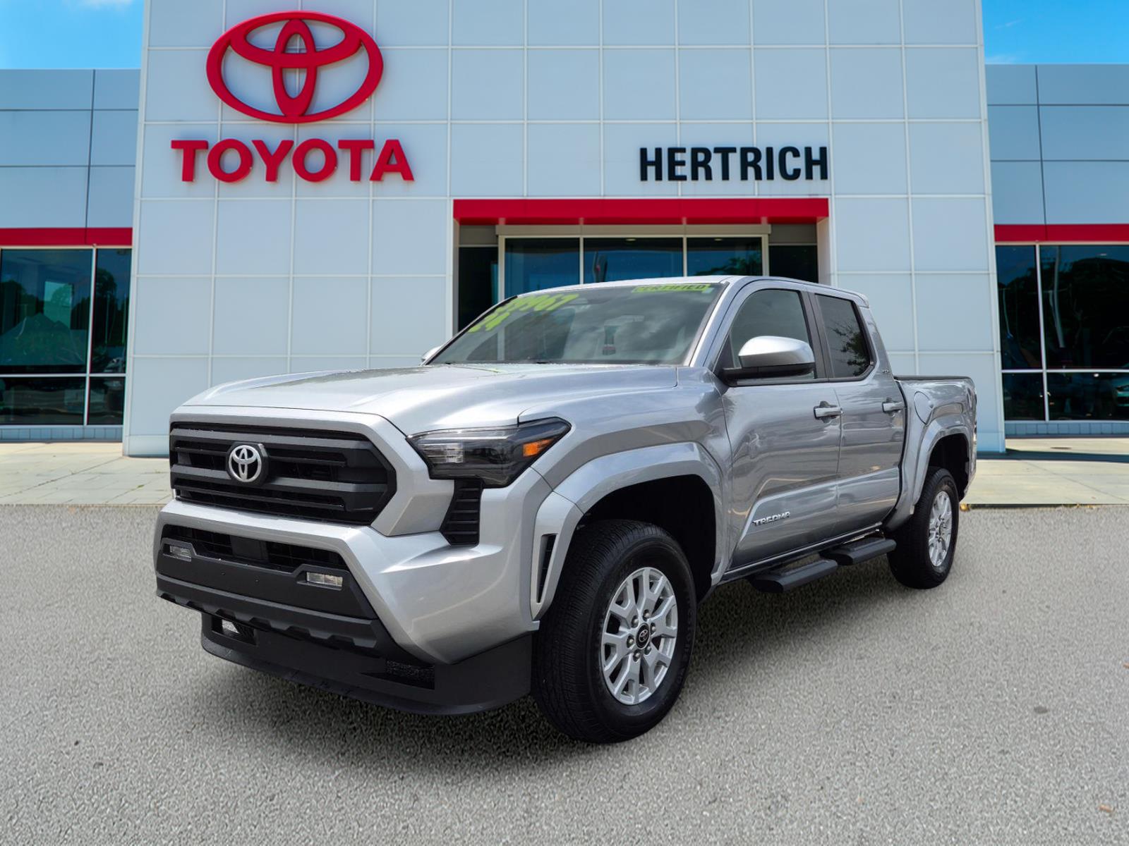 Celestial Silver Metallic 2024 Toyota Tacoma Pickup Truck Four-Wheel Drive 8-Speed Automatic