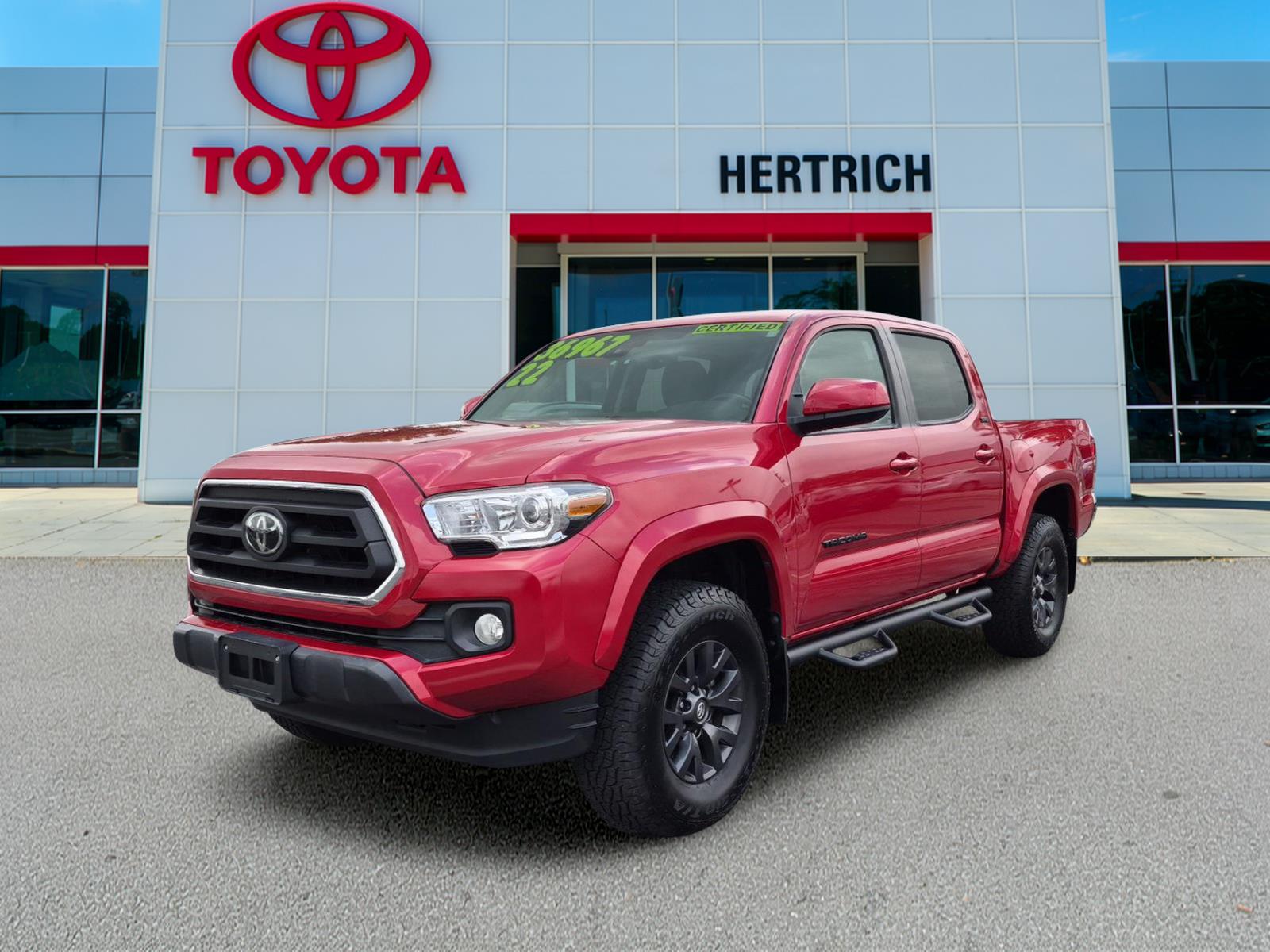 Barcelona Red Metallic 2022 Toyota Tacoma Pickup Truck Four-Wheel Drive Automatic